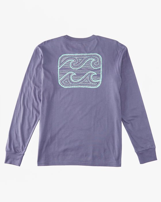 Billabong Crayon Wave L/S Tee-Dusty Grape