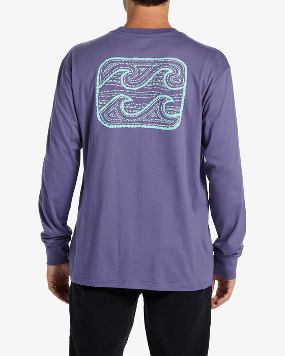 Billabong Crayon Wave L/S Tee-Dusty Grape