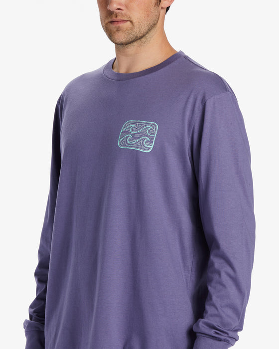 Billabong Crayon Wave L/S Tee-Dusty Grape