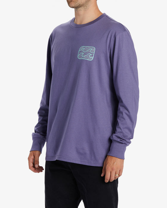 Billabong Crayon Wave L/S Tee-Dusty Grape