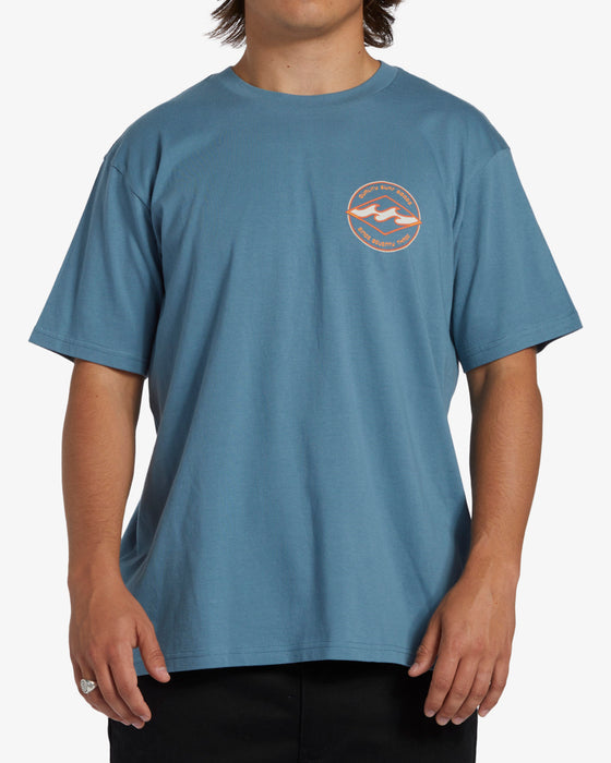 Billabong Rotor Diamond Tee-Vintage Indigo