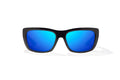 Bajio Annette Sunglasses-Black Gloss/Blue Mirror Poly