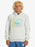 Quiksilver Youth Graphic Hooded Sweatshirt-White Marble Heather