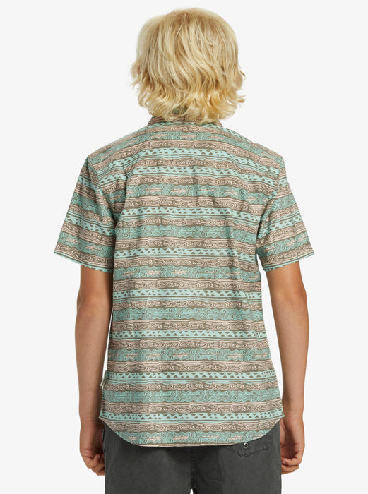 Quiksilver Boys Heritage S/S Shirt-Tropical Peach
