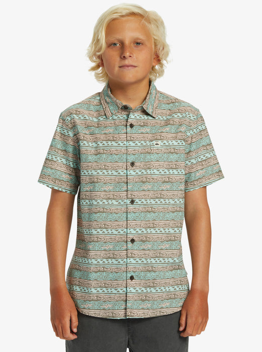 Quiksilver Boys Heritage S/S Shirt-Tropical Peach