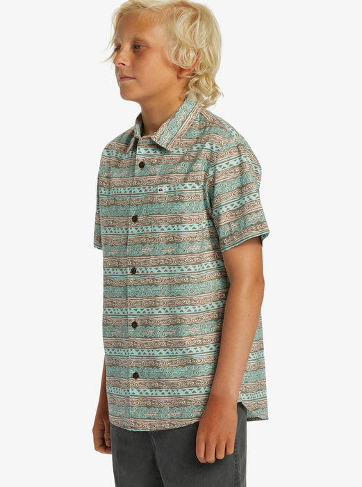 Quiksilver Boys Heritage S/S Shirt-Tropical Peach
