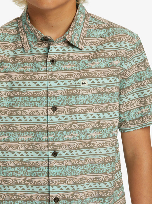 Quiksilver Boys Heritage S/S Shirt-Tropical Peach
