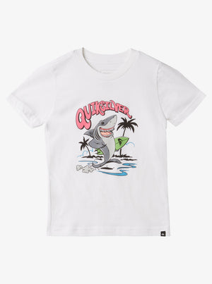 Quiksilver Washed Out Boy Tee-White