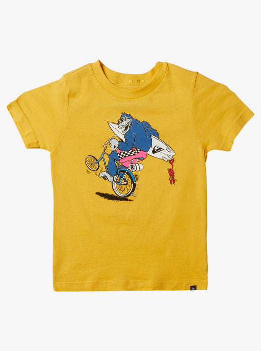 Quiksilver Wheelin Boy Tee-Yolk Yellow