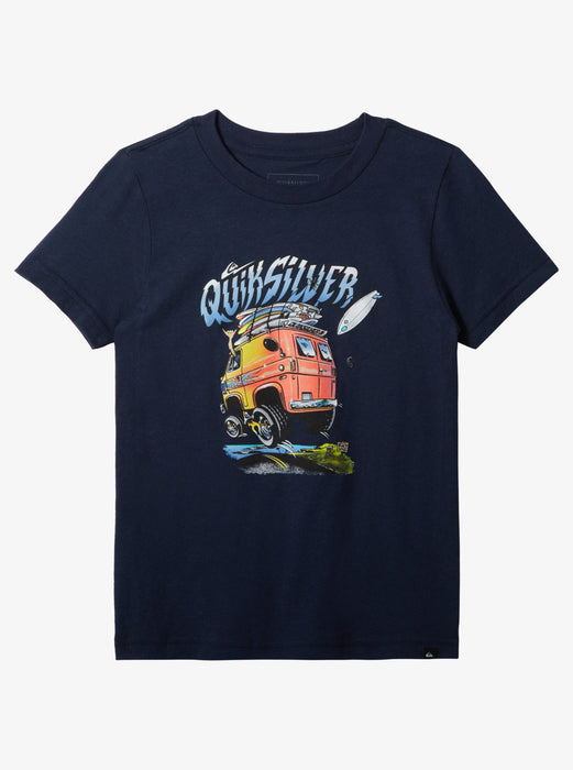 Quiksilver Beach Vannin Tee-Navy Blazer