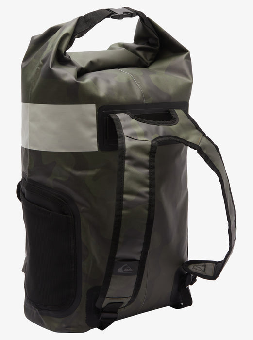 Quiksilver Sea Stash Mid Backpack-Black Camoflage