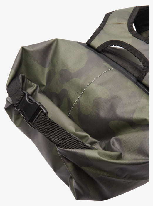 Quiksilver Sea Stash Mid Backpack-Black Camoflage