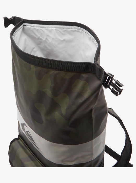 Quiksilver Sea Stash Mid Backpack-Black Camoflage