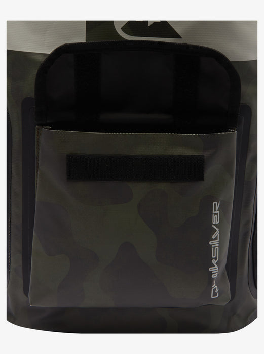 Quiksilver Sea Stash Mid Backpack-Black Camoflage