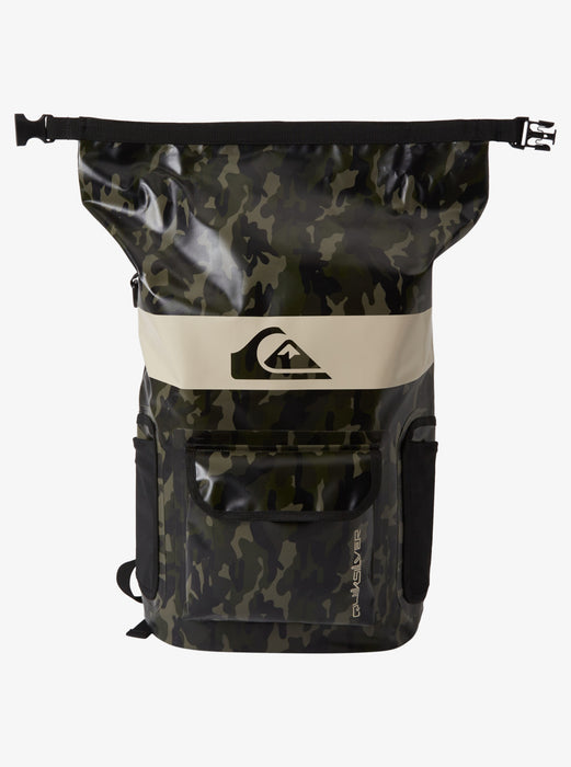 Quiksilver Sea Stash Mid Backpack-Black Camoflage