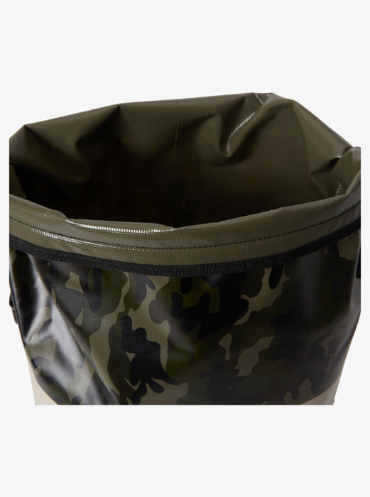 Quiksilver Sea Stash Mid Backpack-Black Camoflage