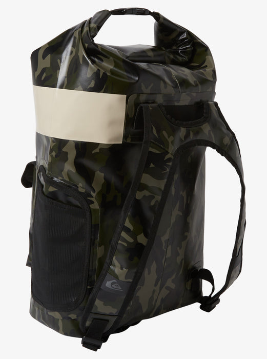 Quiksilver Sea Stash Mid Backpack-Black Camoflage