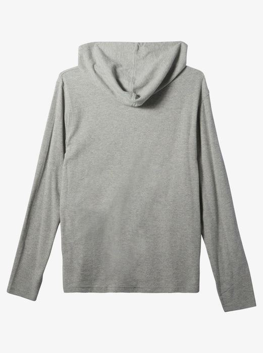 Quiksilver Drills Hooded Thermal L/S Shirt-Grey Heather