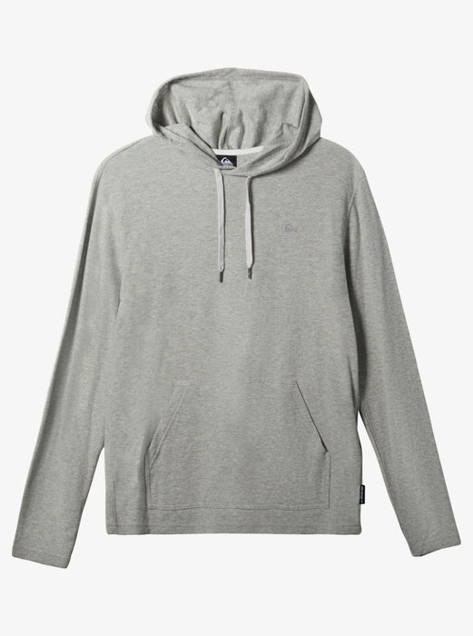 Quiksilver Drills Hooded Thermal L/S Shirt-Grey Heather — REAL