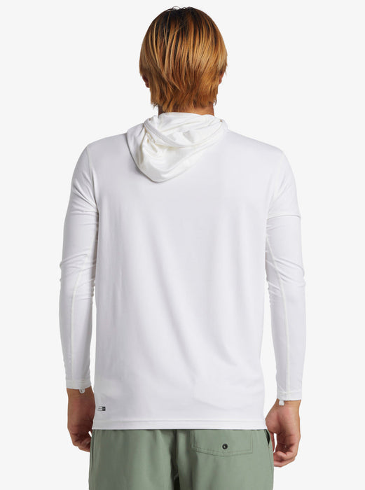 Quiksilver Everday Surf Tee Hooded Rashguard-White — REAL