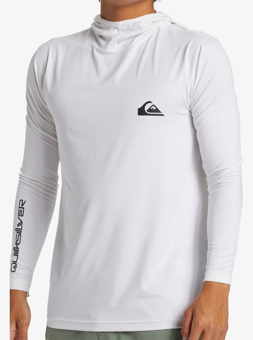 Quiksilver Everday Surf Tee Hooded Rashguard-White — REAL