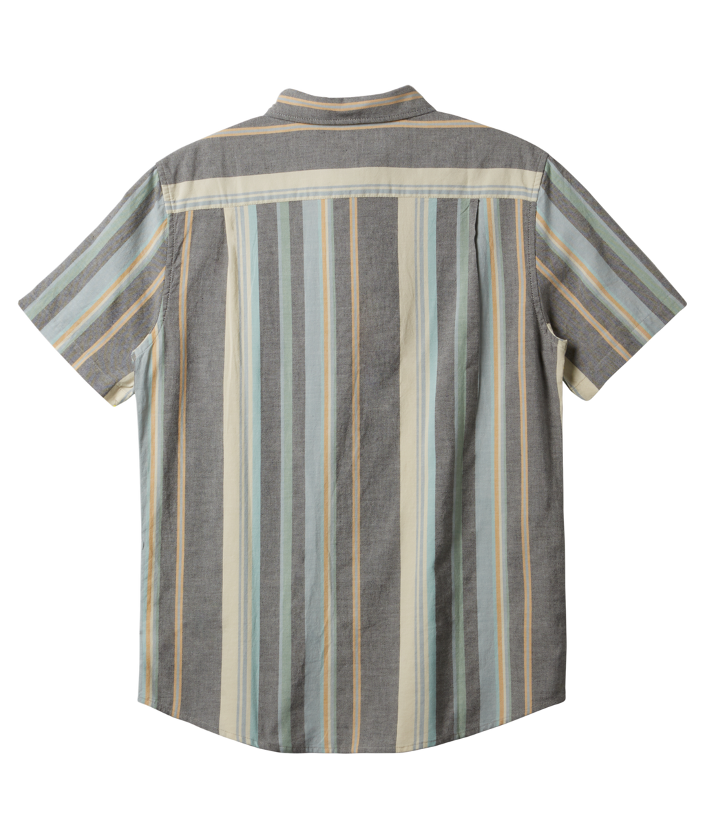 Quiksilver Oxford Stripe Classic S/S Shirt-Black