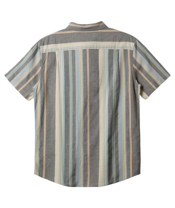 Quiksilver Oxford Stripe Classic S/S Shirt-Black