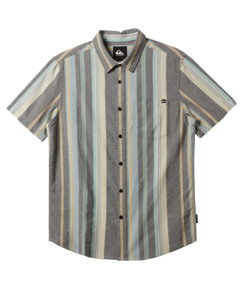 Quiksilver Oxford Stripe Classic S/S Shirt-Black