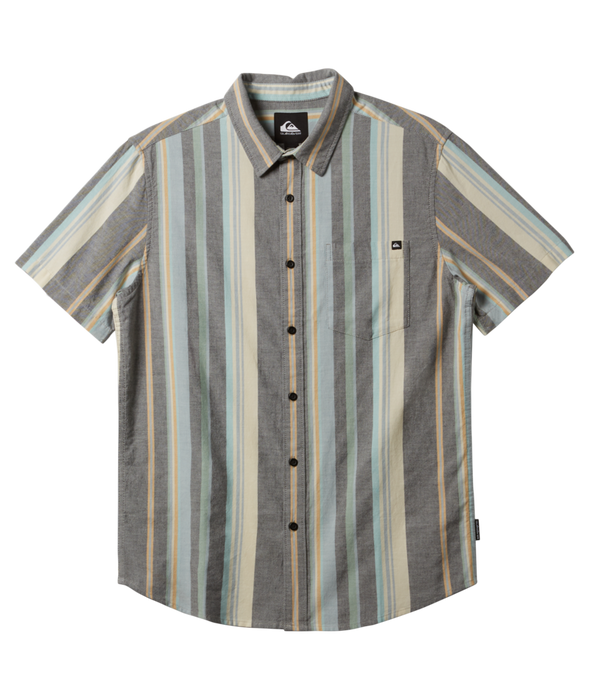 Quiksilver Oxford Stripe Classic S/S Shirt-Black