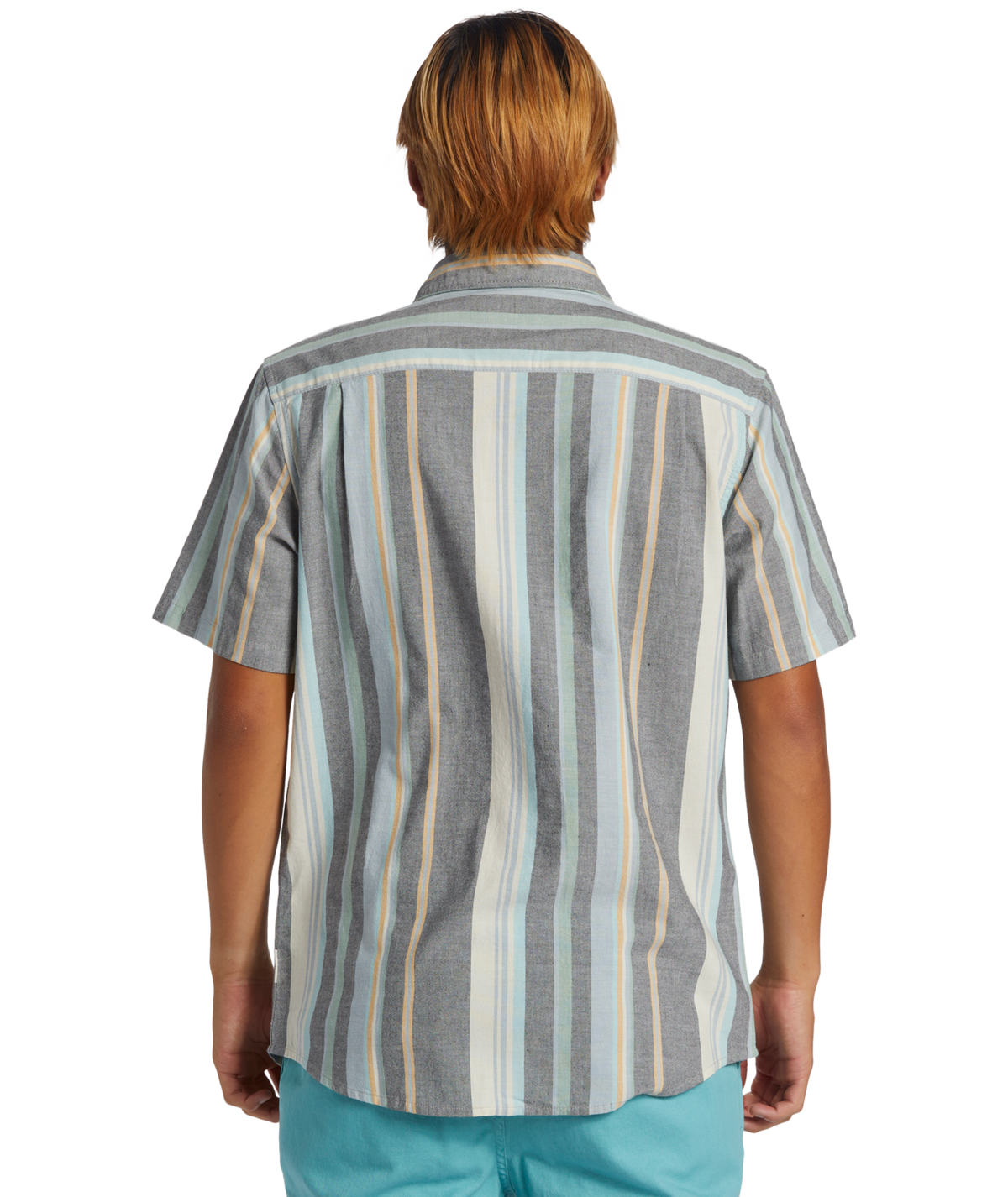 Quiksilver Oxford Stripe Classic S/S Shirt-Black