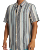 Quiksilver Oxford Stripe Classic S/S Shirt-Black