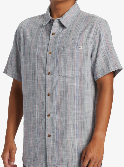 Quiksilver Pyke Classic Shirt-Blue Fog