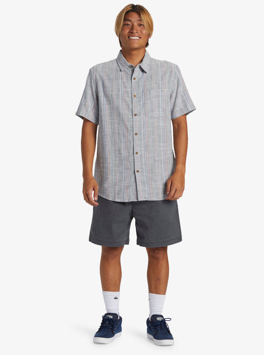 Quiksilver Pyke Classic Shirt-Blue Fog