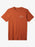 Quiksilver Logo Lockup Tee-Baked Clay