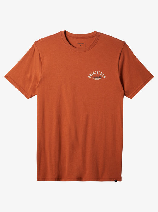 Quiksilver Logo Lockup Tee-Baked Clay