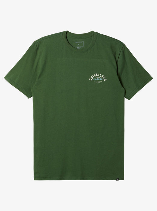 Quiksilver Logo Lockup Tee-Greener Pastures