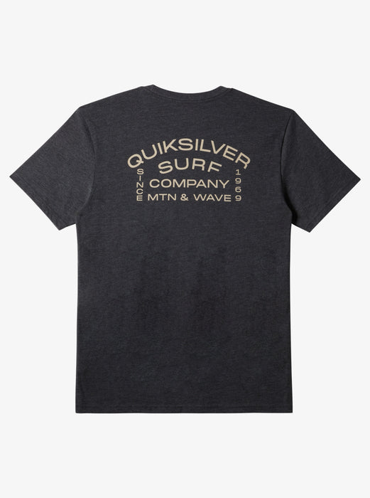 Quiksilver Surf Lockup Mod Tee-Charcoal Heather