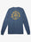 Quiksilver Circled Script L/S Tee-Bering Sea