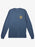 Quiksilver Circled Script L/S Tee-Bering Sea