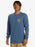 Quiksilver Circled Script L/S Tee-Bering Sea