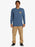 Quiksilver Circled Script L/S Tee-Bering Sea