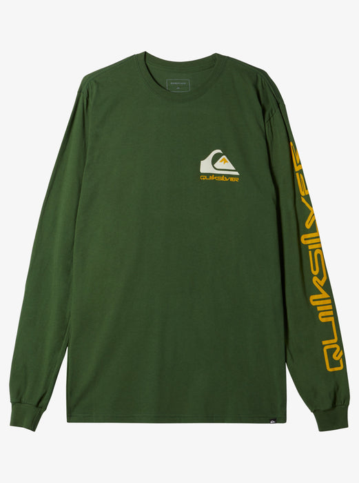 Quiksilver Omni Logo L/S Tee-Greener Pastures