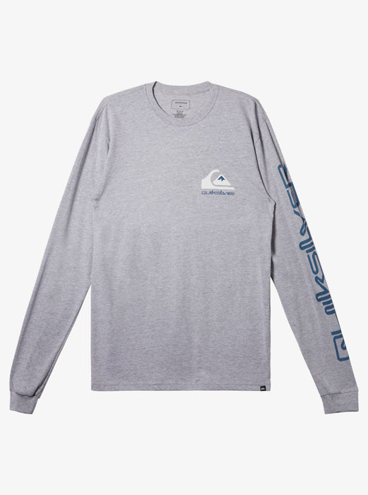 Quiksilver Omni Logo L/S Tee-Athletic Heather