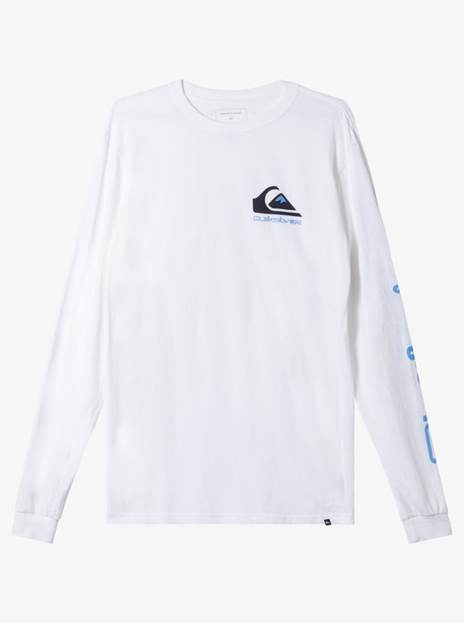 Quiksilver Omni Logo L/S Tee-White — REAL Watersports