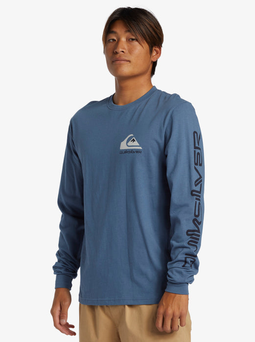Quiksilver Omni Logo L/S Tee-Bering Sea