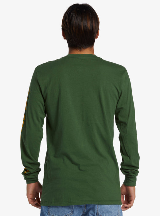 Quiksilver Omni Logo L/S Tee-Greener Pastures