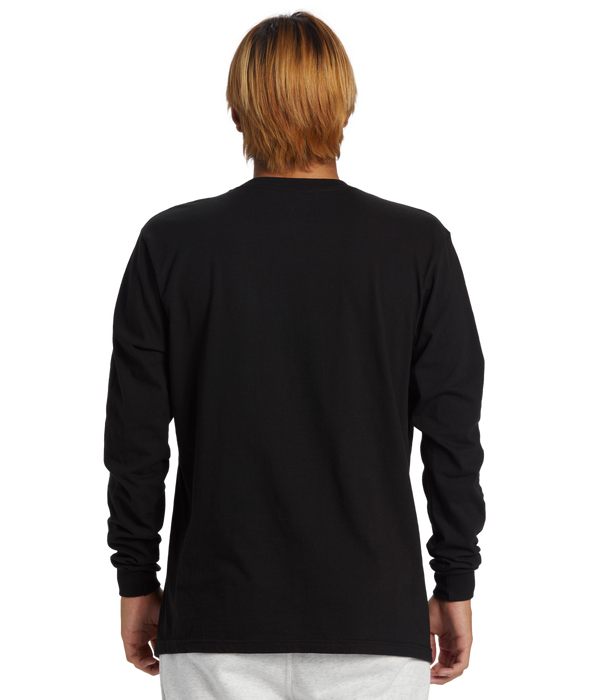 Quiksilver Comp Logo  L/S Tee-Black