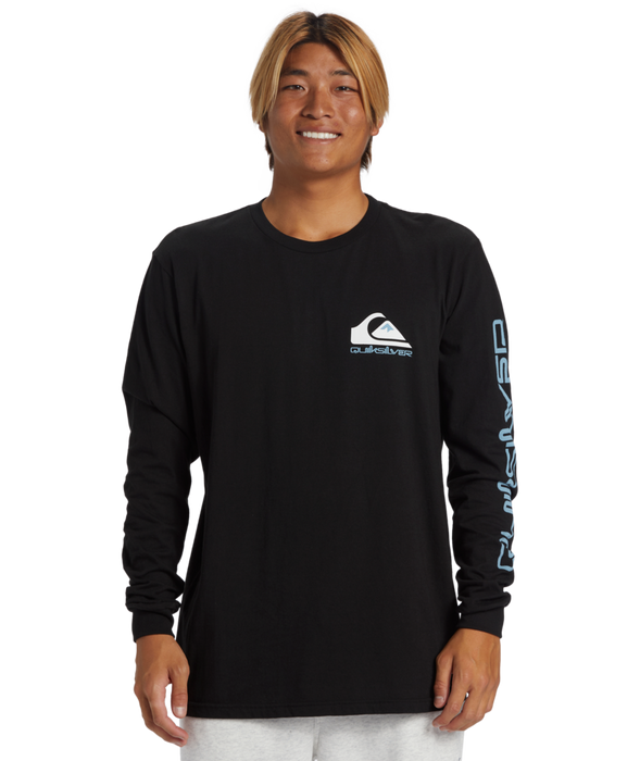 Quiksilver Comp Logo  L/S Tee-Black