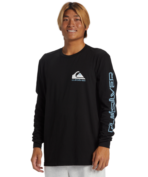 Quiksilver Comp Logo  L/S Tee-Black