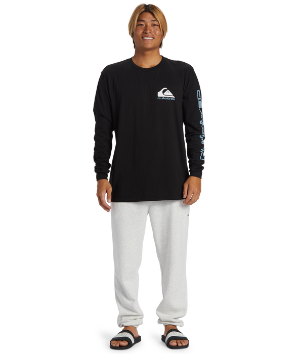Quiksilver Comp Logo  L/S Tee-Black